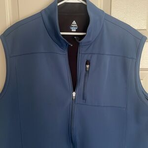 Bolle Storm Men's Blue Soft shell fleece Lined Sleeveless Golf Vest Size XXL
